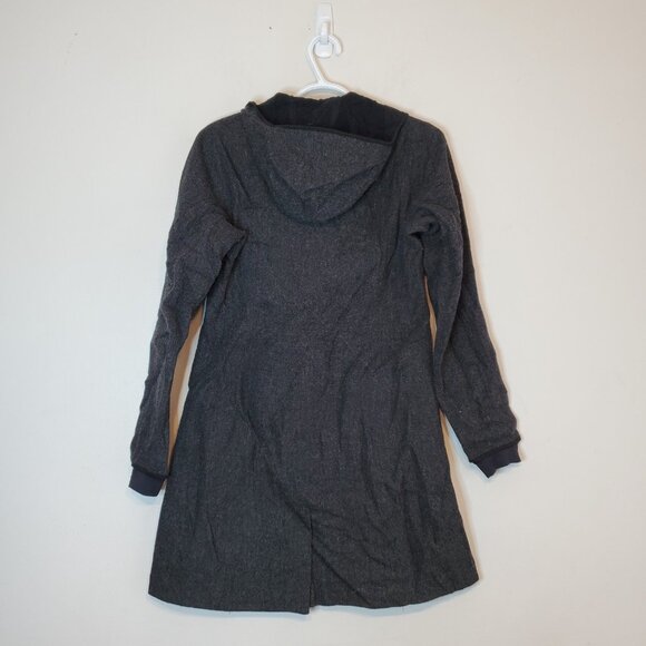 Arc'teryx Lanea Hooded Wool Midi Coat Gray Size S - Picture 2 of 7